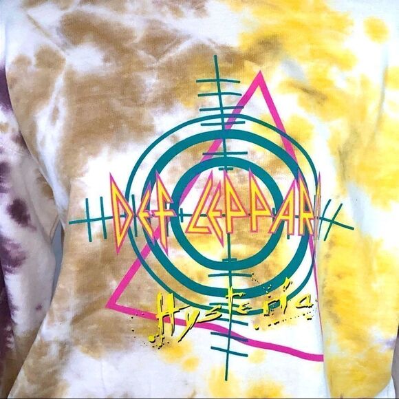 DEF LEPPARD HYSTERIA TIE DYE SWEATSHIRT NWT - Picture 3 of 8